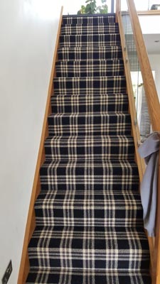 DARK PLAID STAIRWAY